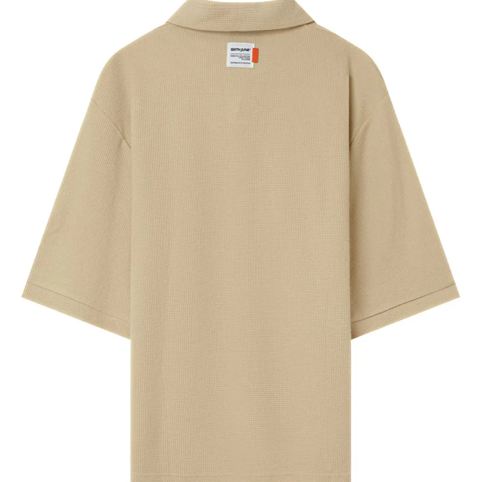 Polo Gaufre Oversize Beige