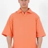 Polo Gaufre Oversize Orange