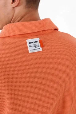 Polo Gaufre Oversize Orange