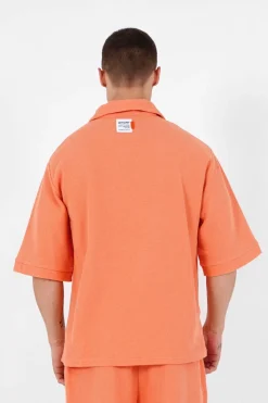 Polo Gaufre Oversize Orange