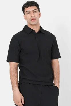 Polo Plisse Noir