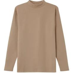 Pull Maille Logo Brode Beige