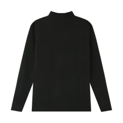 Pull Maille Logo Brode Noir