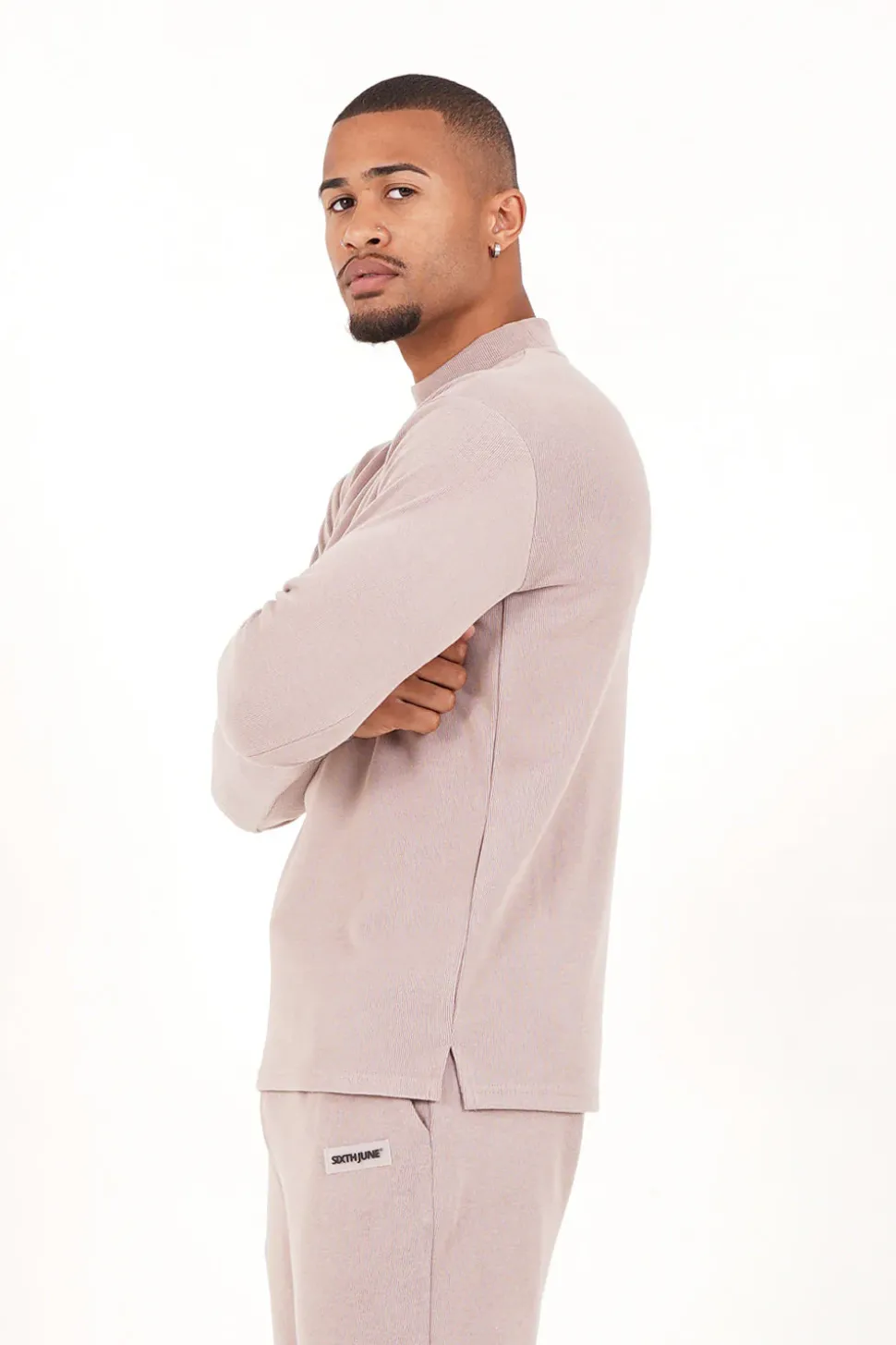 Pull Maille Logo Signature Beige