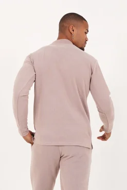 Pull Maille Logo Signature Beige