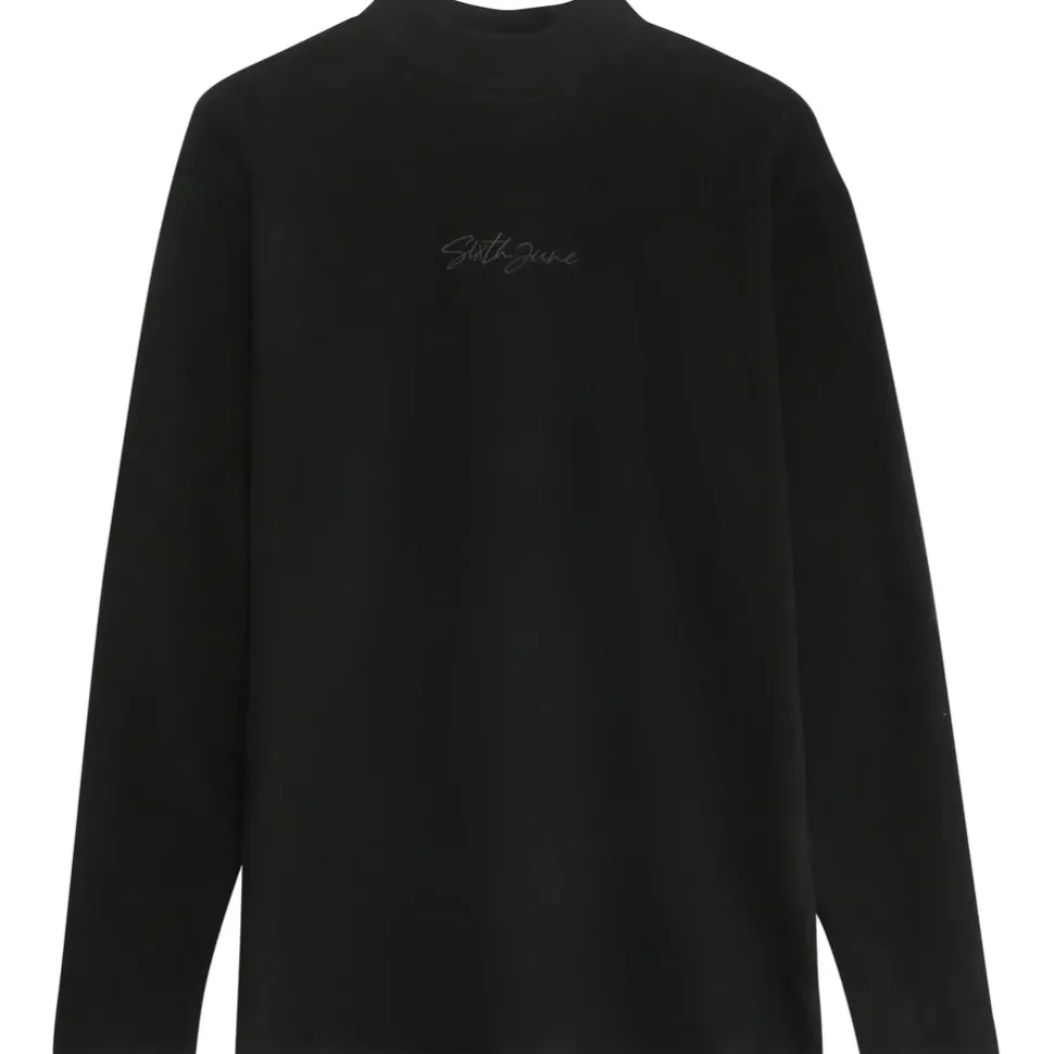 Pull Maille Logo Signature Noir