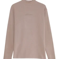 Pull Maille Logo Signature Beige