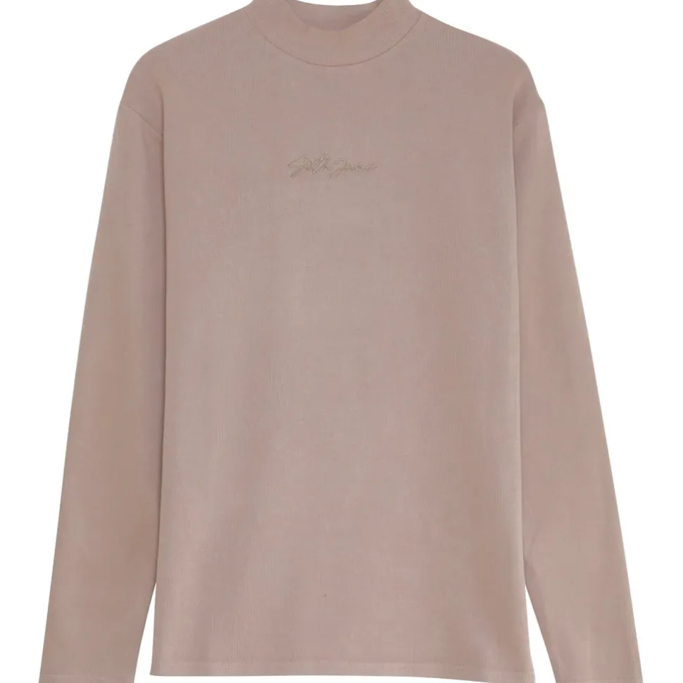 Pull Maille Logo Signature Beige