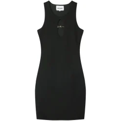 Robe Bijou Poitrine Noir