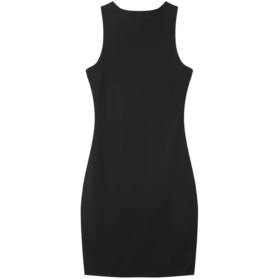 Robe Bijou Poitrine Noir