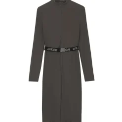 Robe Boucle Manches Longues Gris
