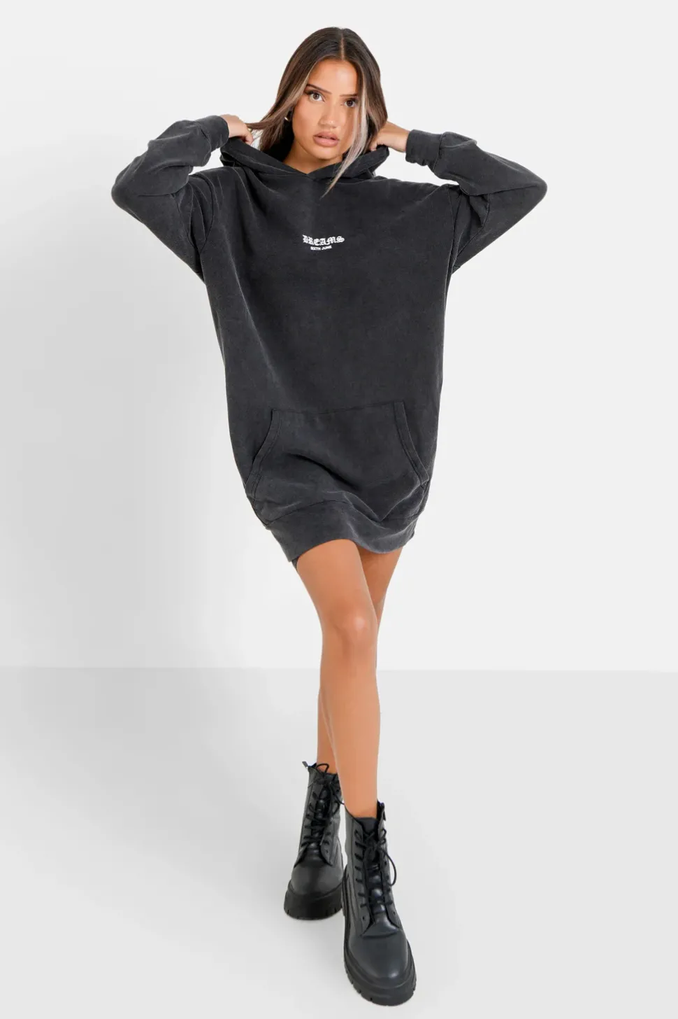 Robe Capuche Dreams Gris Fonce