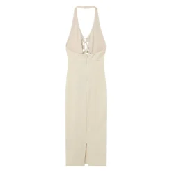 Robe Cotele Cordons Beige