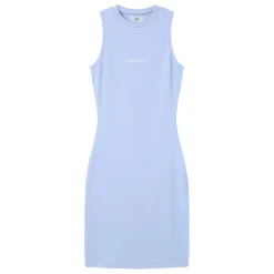 Robe Cotelee Moulante Bleu Clair