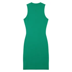Robe Cotelee Moulante Vert