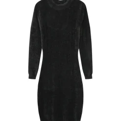 Robe Courte Duveteuse Noir