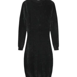 Robe Courte Duveteuse Noir