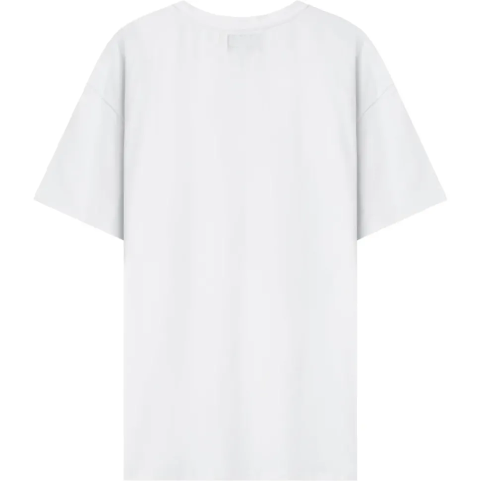 Robe Courte Peace Love Blanc