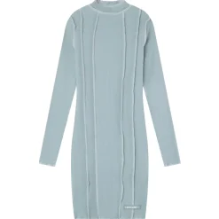 Robe Couture Surfilee Bleu