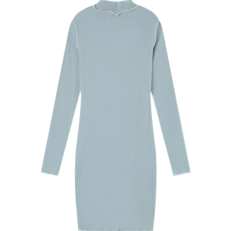 Robe Couture Surfilee Bleu