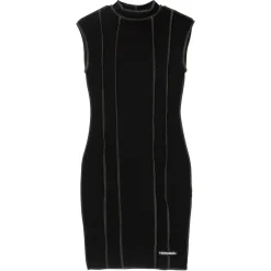 Robe Coutures Inversees Noir