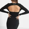 Robe Moulante Ouverture Dos Noir