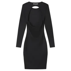 Robe Moulante Ouverture Dos Noir