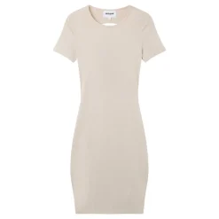 Robe Ouverture Dos Beige