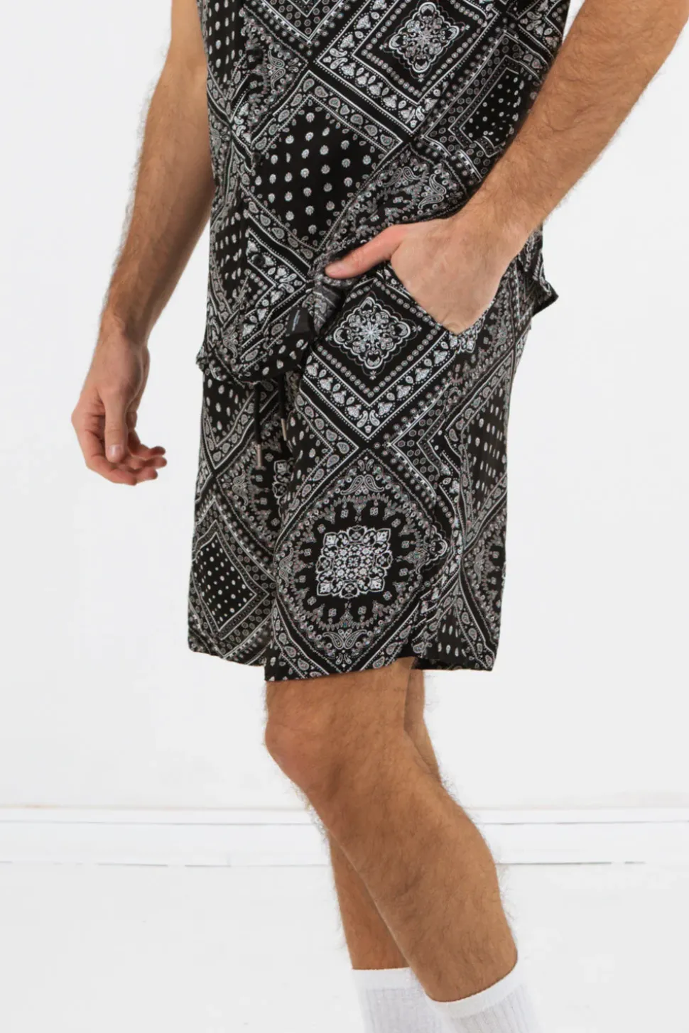 Short Bandana Fluide Noir