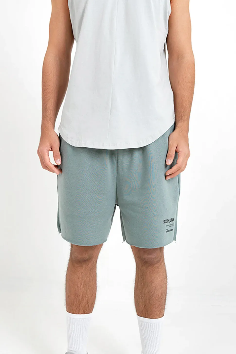 Short Barcode Bords Francs Vert Fonce