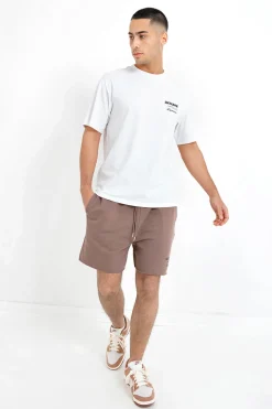 Short Barcode Bords Francs Marron Fonce