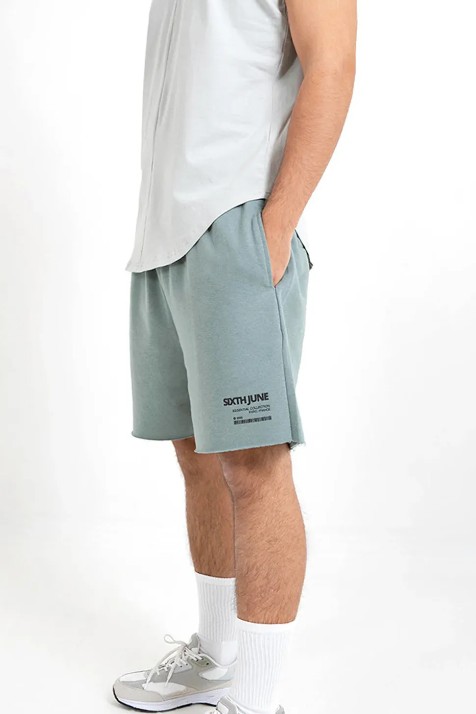 Short Barcode Bords Francs Vert Fonce