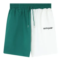 Short Bicolore Logo Vert