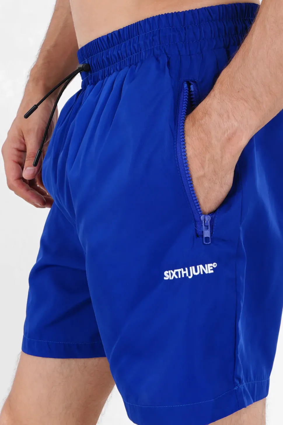 Short De Bain Logo Bleu Fonce