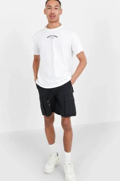 Short De Bain Poches Cargo Noir