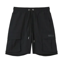 Short De Bain Poches Cargo Noir