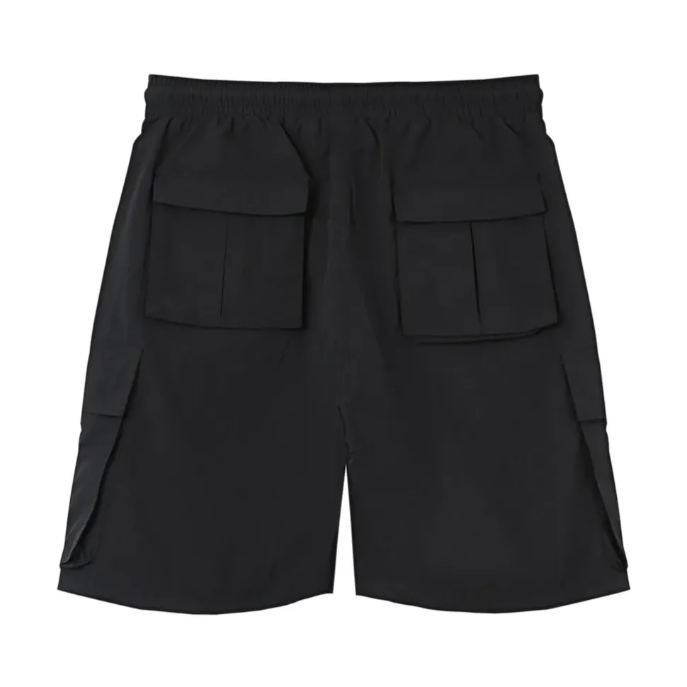 Short De Bain Poches Cargo Noir