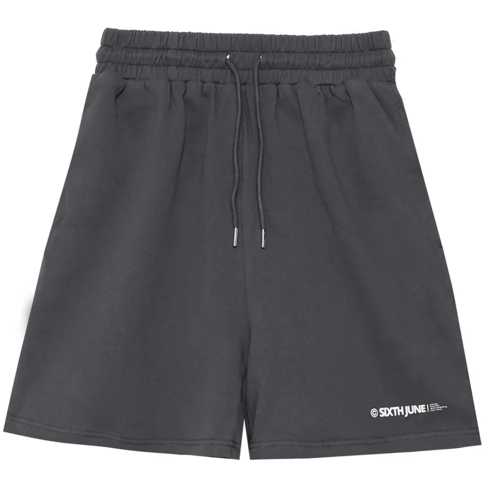 Short Essential Logo Gris Fonce