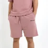 Short Essential Logo Rose Fonce