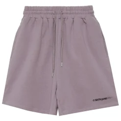 Short Essential Logo Violet Fonce