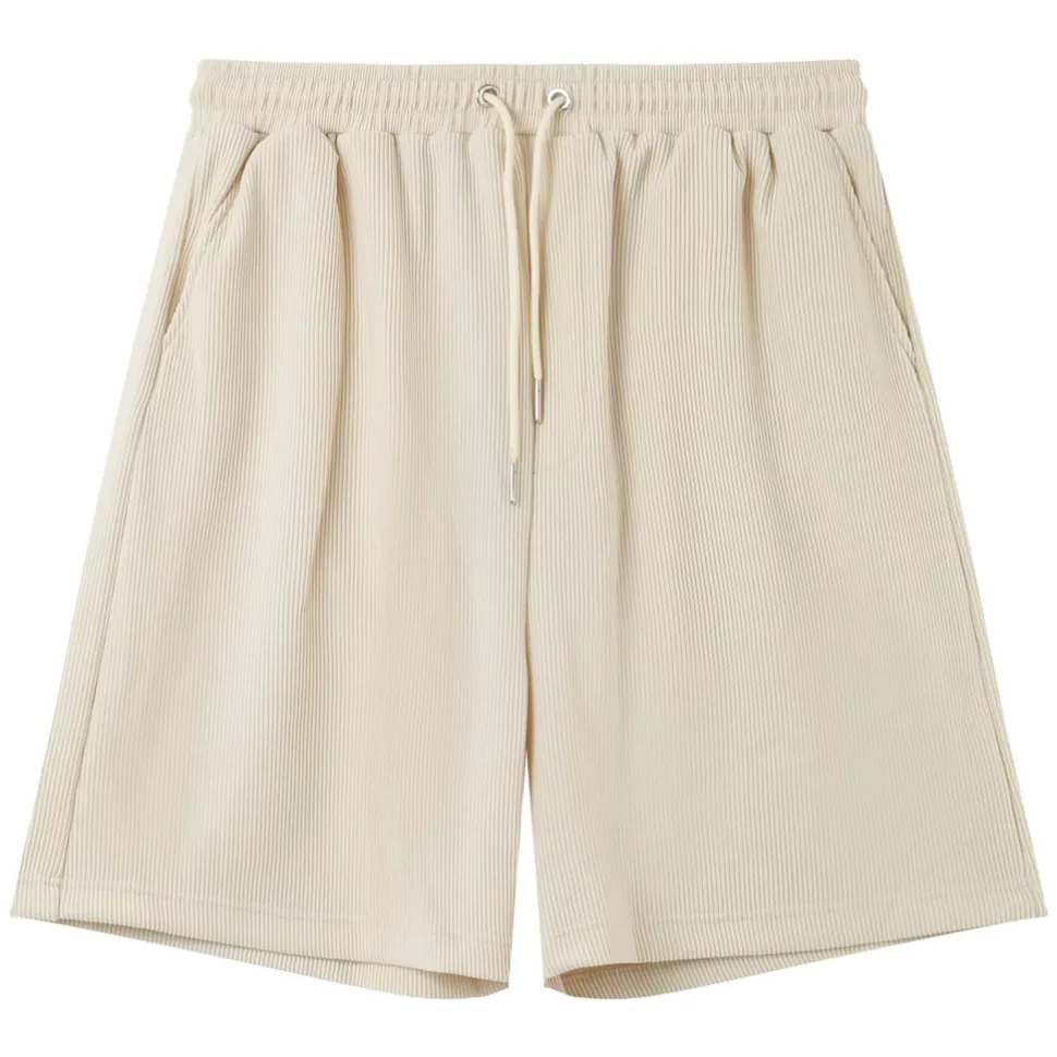 Short Fluide Plisse Beige