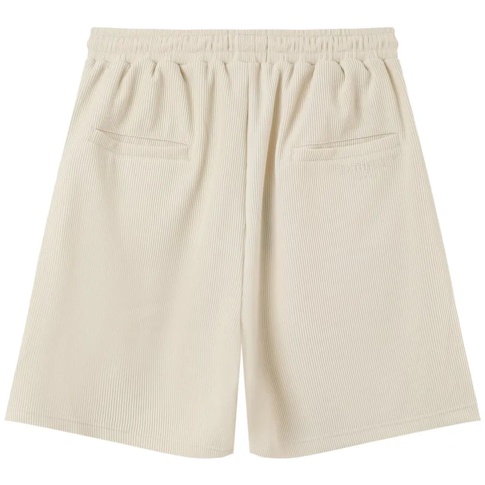 Short Fluide Plisse Beige