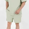 Short Gaufre Vert Clair
