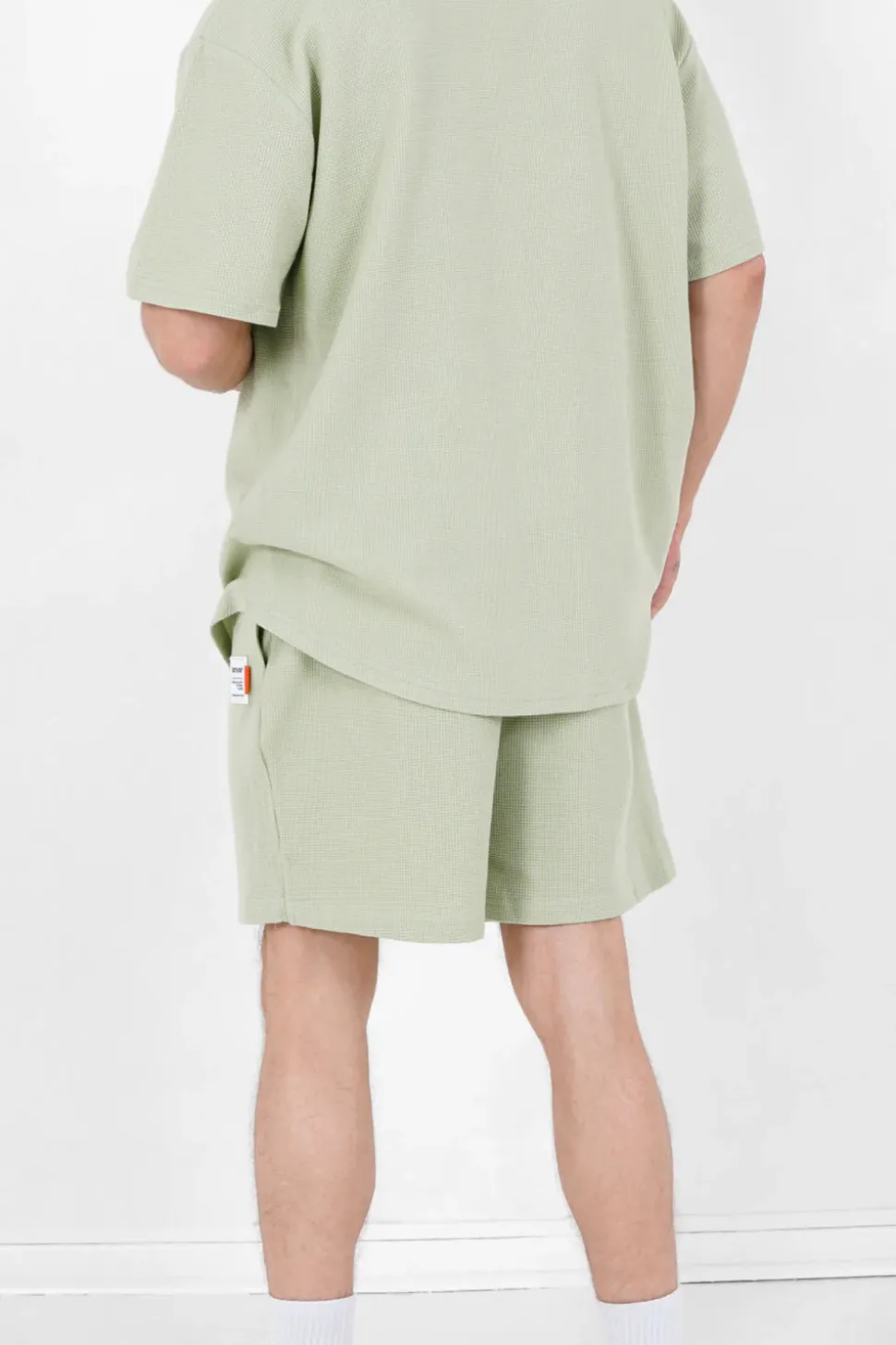 Short Gaufre Vert Clair