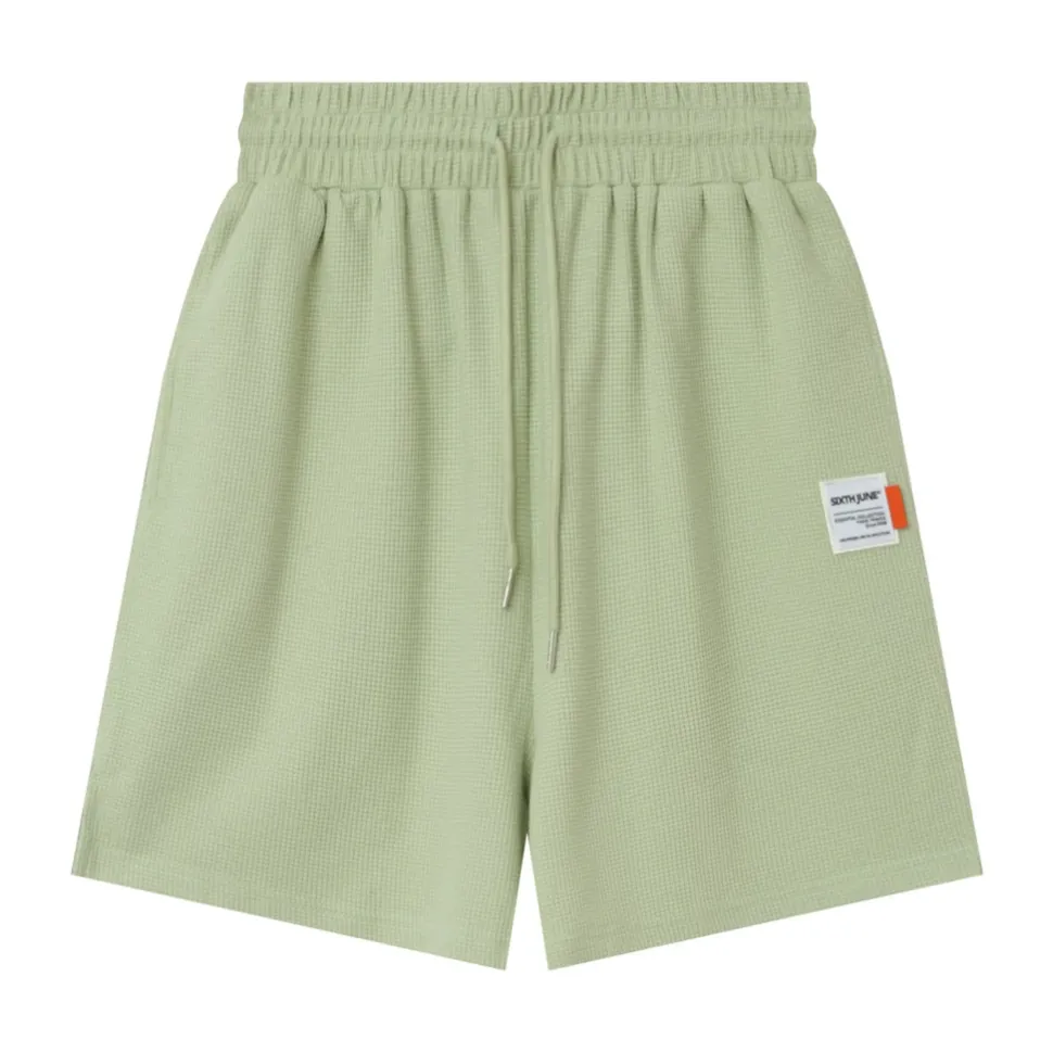 Short Gaufre Vert Clair