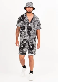 Short Imprime Bandana All-Over Noir