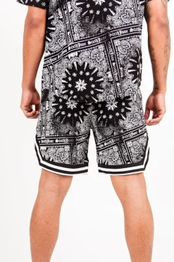 Short Imprime Bandana All-Over Noir