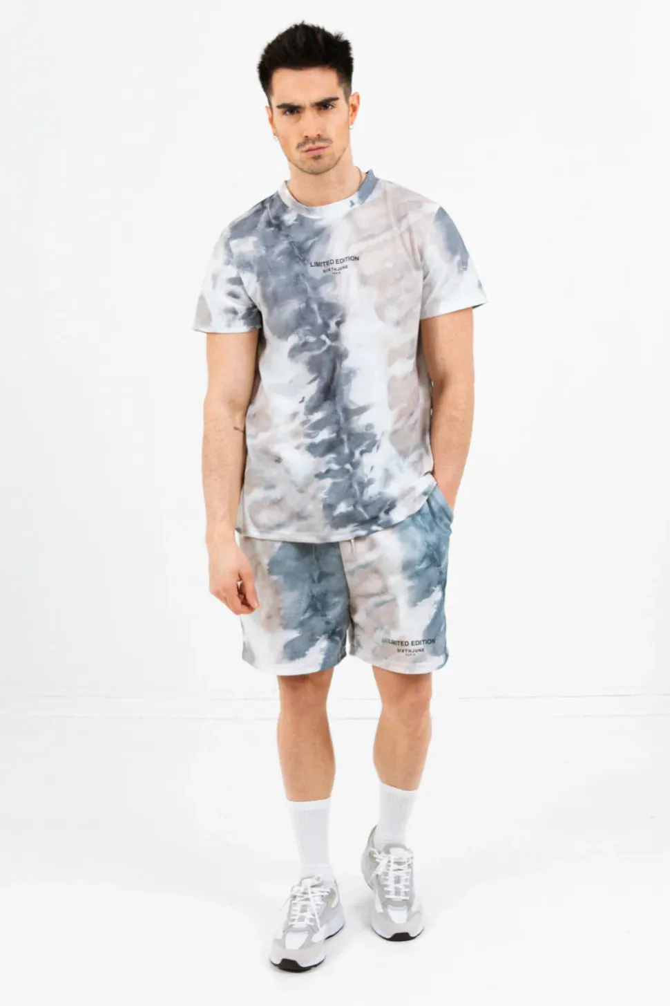 Short Limited Edition Tie Dye Bleu Clair