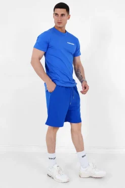 Short Logo Imprime Bleu