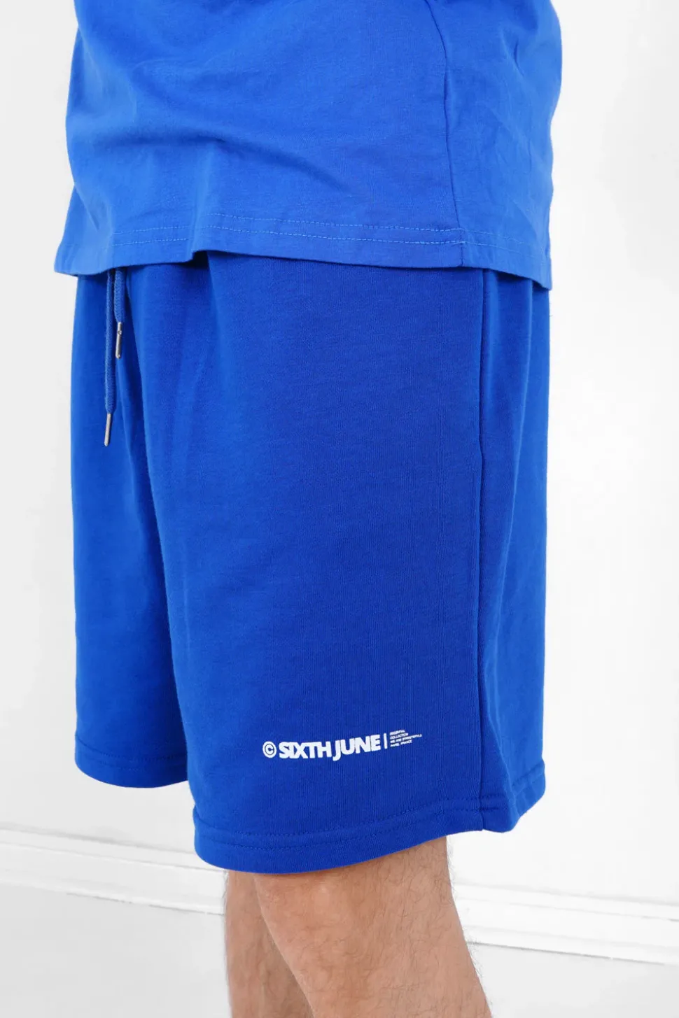Short Logo Imprime Bleu